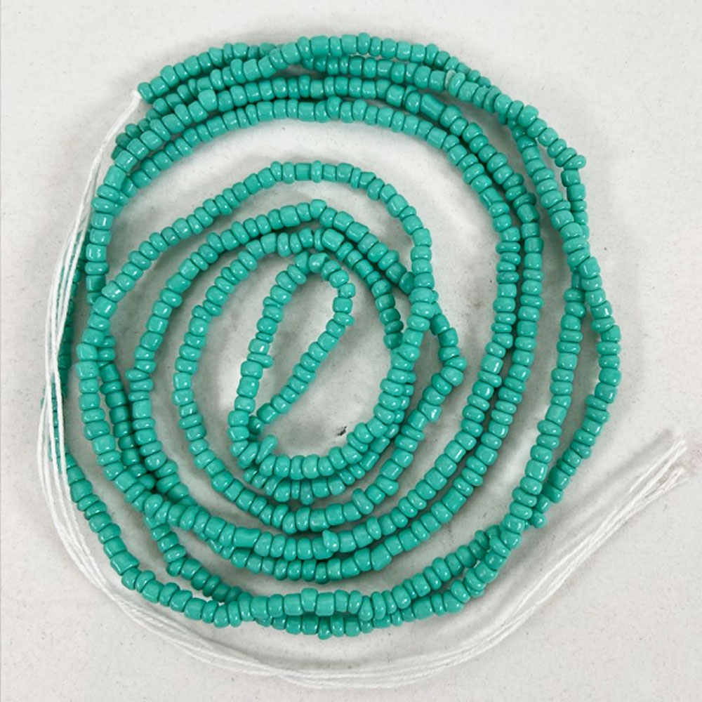 Turquoise  50 inch Cotton Tie-On Waistbead